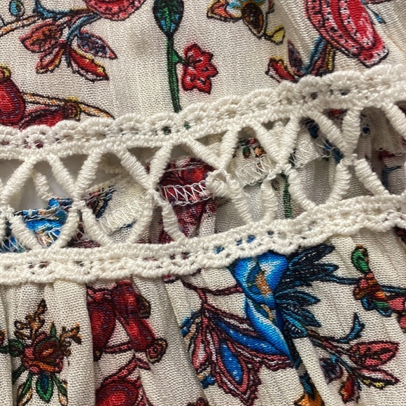 Umgee Floral Mini Dress - Purple and White - Picture 6 of 6